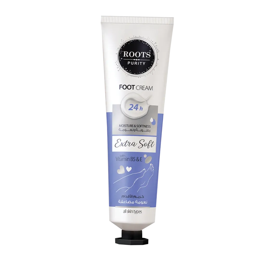 Hanjur concentrated foot care cream, enriched with vitamins, with a tinted 250 ml container.