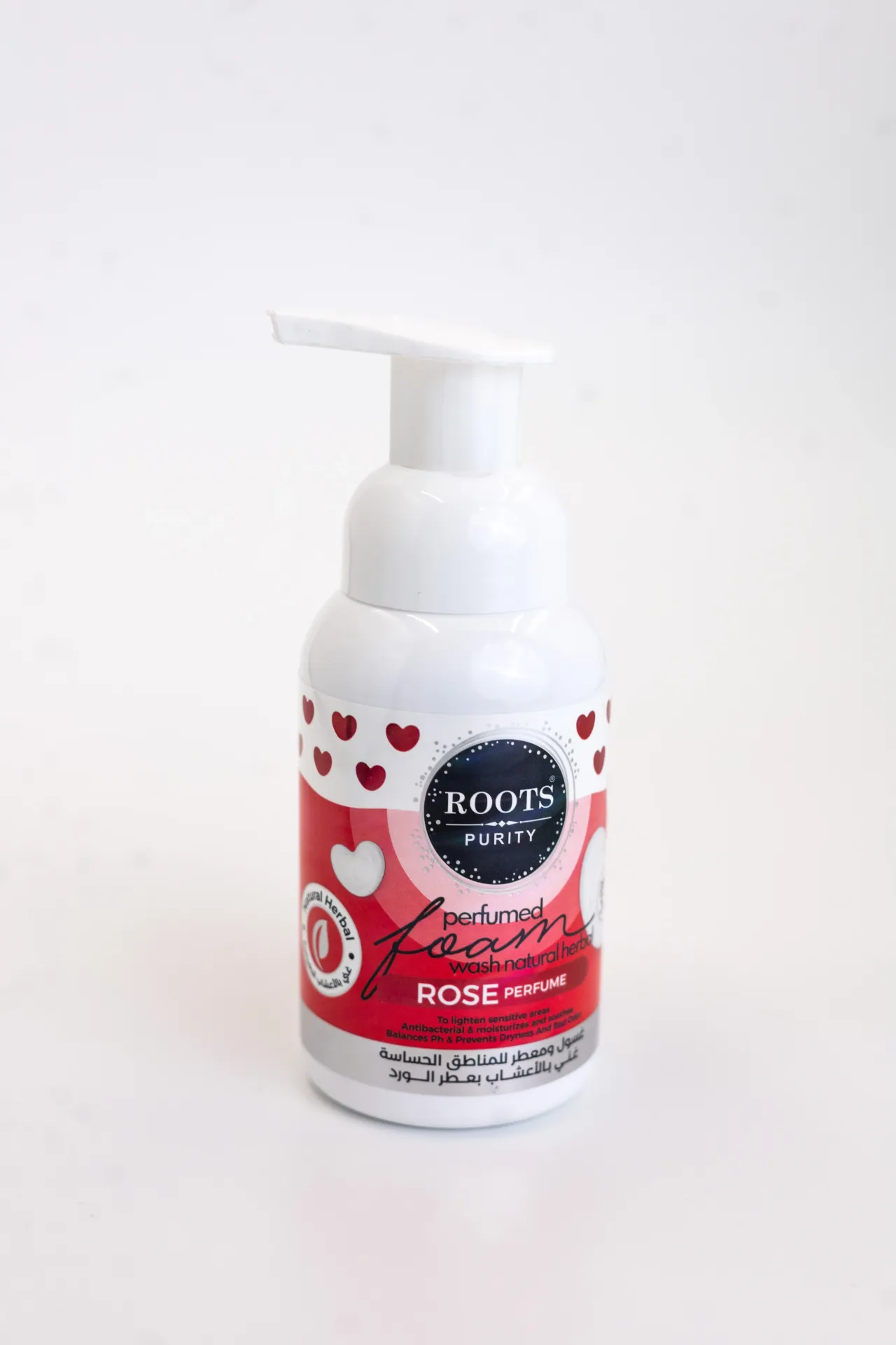 A herbal-rich cleanser and freshener for intimate areas with a rose fragrance.